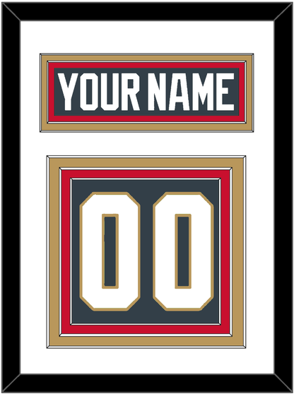 Vegas Nameplate & Number (Back) - Home Steel Gray - Premier Tier 1