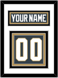 Vegas Nameplate & Number (Back) - Home Steel Gray - Triple Mat 2