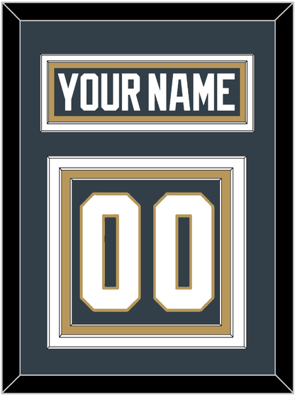 Vegas Nameplate & Number (Back) - Home Steel Gray - Premier Tier 3