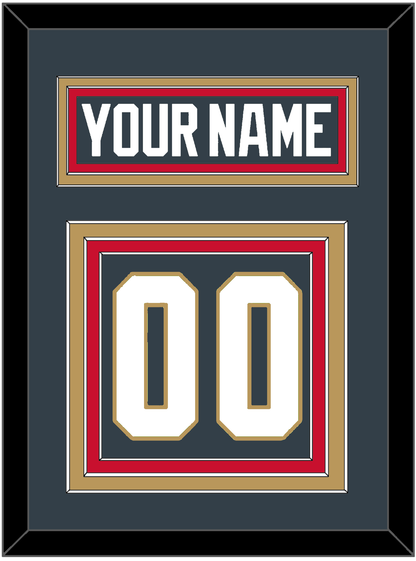 Vegas Nameplate & Number (Back) - Home Steel Gray - Premier Tier 4
