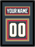 Vegas Nameplate & Number (Back) - Home Steel Gray - Triple Mat 4
