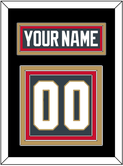 Vegas Nameplate & Number (Back) - Home Steel Gray - Premier Tier 5
