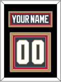 Vegas Nameplate & Number (Back) - Home Steel Gray - Triple Mat 5