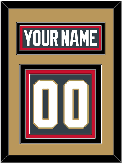 Vegas Nameplate & Number (Back) - Home Steel Gray - Premier Tier 6