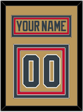 Vegas Nameplate & Number (Back) - Alternate Gold - Triple Mat 3