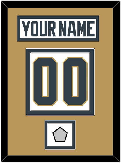 Vegas Nameplate & Number (Back) With 2023 Stanley Cup Finals Patch - Road White - Signature Tier 3
