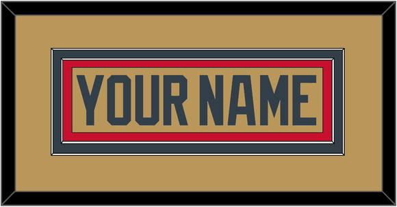 Vegas Nameplate - Alternate Gold - Double Mat 2