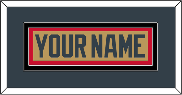 Vegas Nameplate - Alternate Gold - Double Mat 3