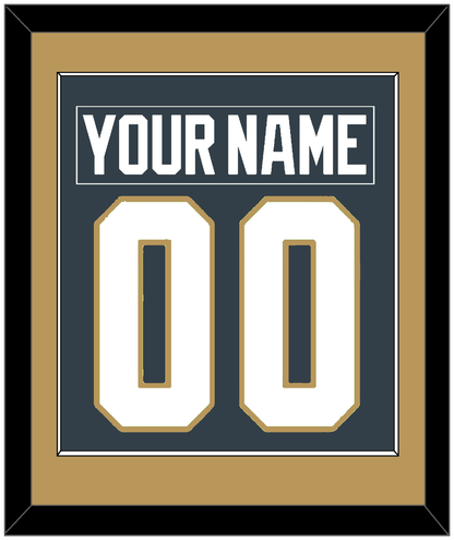 Vegas Nameplate & Number (Back) Combined - Home Steel Gray - Essential Tier 2