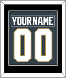 Vegas Nameplate & Number (Back) Combined - Home Steel Gray - Single Mat 3