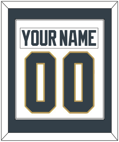 Vegas Nameplate & Number (Back) Combined - Road White - Essential Tier 1