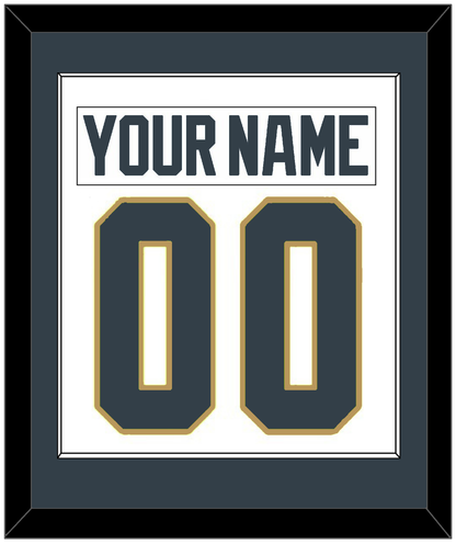 Vegas Nameplate & Number (Back) Combined - Road White - Essential Tier 1
