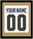 Vegas Nameplate & Number (Back) Combined - Road White - Single Mat 2