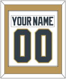 Vegas Nameplate & Number (Back) Combined - Road White - Single Mat 2