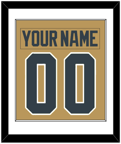 Vegas Nameplate & Number (Back) Combined - Alternate Gold - Essential Tier 1