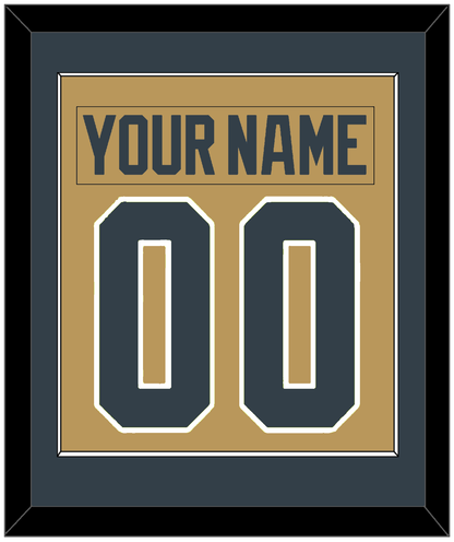 Vegas Nameplate & Number (Back) Combined - Alternate Gold - Essential Tier 2