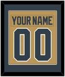 Vegas Nameplate & Number (Back) Combined - Alternate Gold - Single Mat 2