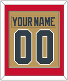 Vegas Nameplate & Number (Back) Combined - Alternate Gold - Single Mat 3