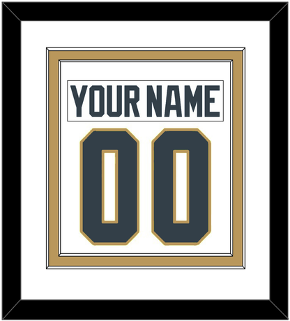 Vegas Nameplate & Number (Back) Combined - Road White - Signature Tier 1