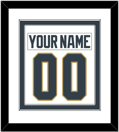 Vegas Nameplate & Number (Back) Combined - Road White - Signature Tier 2