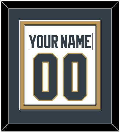 Vegas Nameplate & Number (Back) Combined - Road White - Signature Tier 3