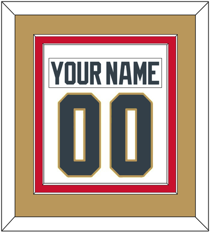 Vegas Nameplate & Number (Back) Combined - Road White - Signature Tier 5