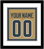 Vegas Nameplate & Number (Back) Combined - Alternate Gold - Double Mat 1