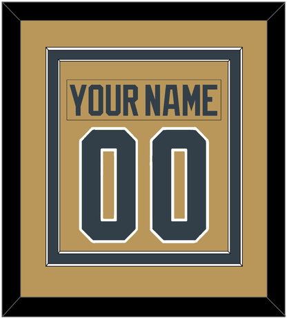 Vegas Nameplate & Number (Back) Combined - Alternate Gold - Signature Tier 2