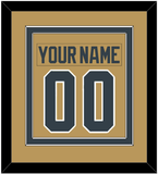 Vegas Nameplate & Number (Back) Combined - Alternate Gold - Double Mat 2