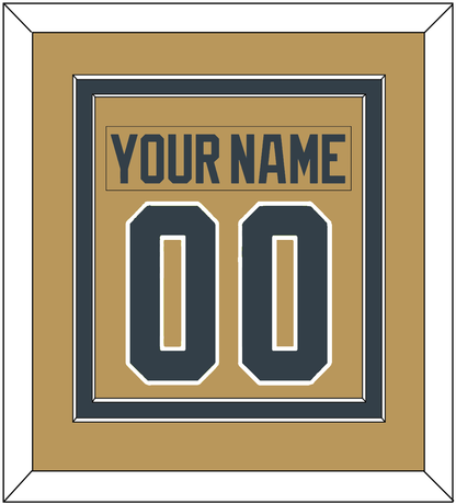 Vegas Nameplate & Number (Back) Combined - Alternate Gold - Signature Tier 2