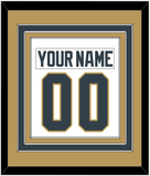 Vegas Nameplate & Number (Back) Combined - Road White - Triple Mat 4