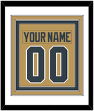 Vegas Nameplate & Number (Back) Combined - Alternate Gold - Triple Mat 1