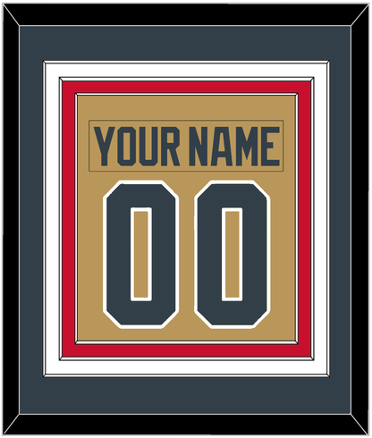 Vegas Nameplate & Number (Back) Combined - Alternate Gold - Premier Tier 4