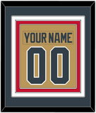 Vegas Nameplate & Number (Back) Combined - Alternate Gold - Triple Mat 4
