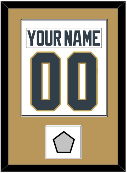 Vegas Nameplate & Number (Back) Combined, With 2023 Stanley Cup Finals Patch - Road White - Essential Tier 2