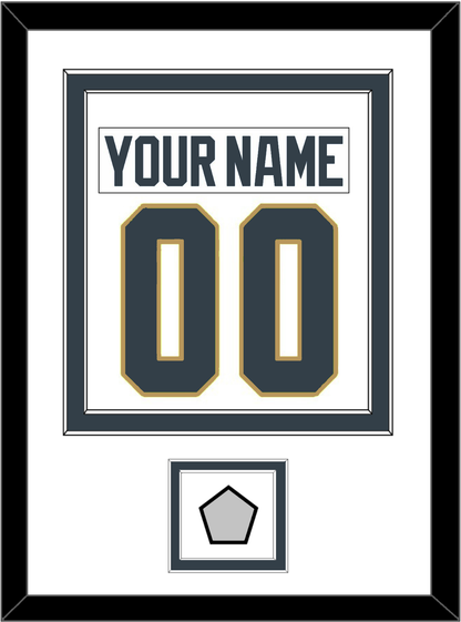 Vegas Nameplate & Number (Back) Combined, With 2023 Stanley Cup Finals Patch - Road White - Signature Tier 2