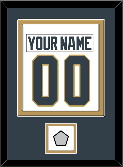 Vegas Nameplate & Number (Back) Combined, With 2023 Stanley Cup Finals Patch - Road White - Signature Tier 3