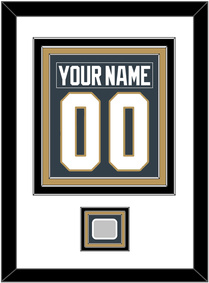 Vegas Nameplate & Number (Back) Combined, With 2023 Stanley Cup Finals Patch - Home Steel Gray - Premier Tier 1