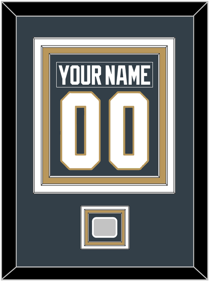 Vegas Nameplate & Number (Back) Combined, With 2023 Stanley Cup Finals Patch - Home Steel Gray - Premier Tier 2