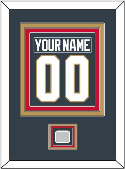 Vegas Nameplate & Number (Back) Combined, With 2023 Stanley Cup Finals Patch - Home Steel Gray - Premier Tier 3