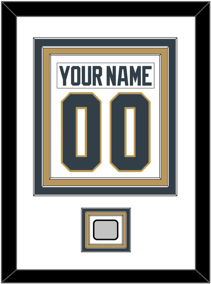 Vegas Nameplate & Number (Back) Combined, With 2023 Stanley Cup Champions Patch - Road White - Premier Tier 1