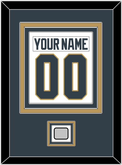 Vegas Nameplate & Number (Back) Combined, With 2023 Stanley Cup Finals Patch - Road White - Premier Tier 2
