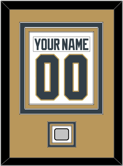 Vegas Nameplate & Number (Back) Combined, With 2023 Stanley Cup Finals Patch - Road White - Premier Tier 4