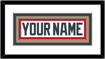 Vegas Nameplate - Road White - Premier Tier 1