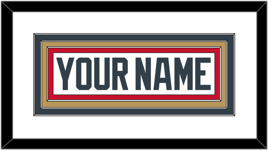 Vegas Nameplate - Road White - Premier Tier 1