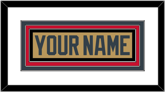 Vegas Nameplate - Alternate Gold - Triple Mat 1