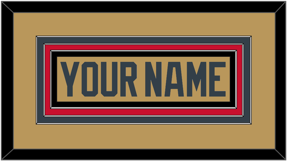 Vegas Nameplate - Alternate Gold - Triple Mat 2