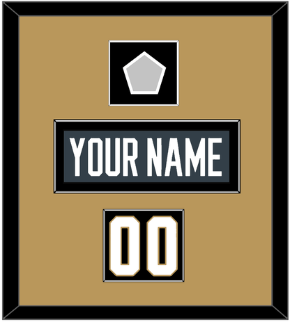 Vegas Nameplate, Number (Shoulder) & 2023 Stanley Cup Finals Patch - Home Steel Gray - Essential Tier 2