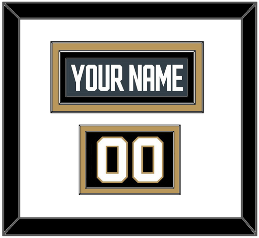 Vegas Nameplate & Number (Shoulder) - Home Steel Gray - Signature Tier 1
