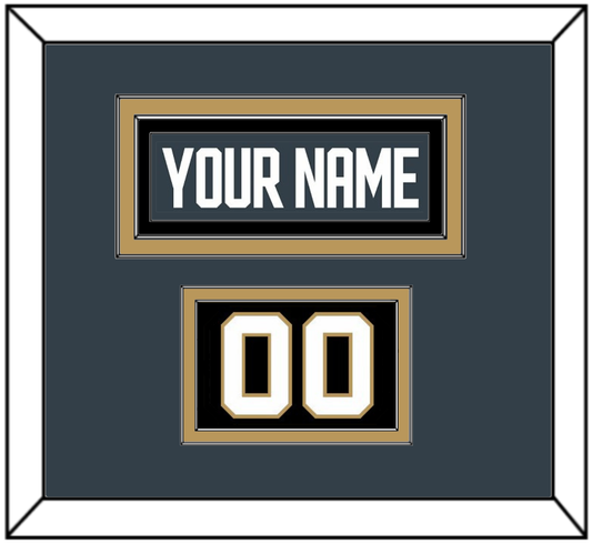 Vegas Nameplate & Number (Shoulder) - Home Steel Gray - Signature Tier 2